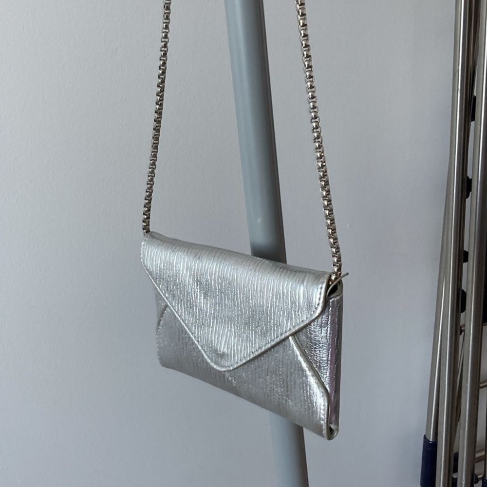 Silver Chain Clutch Bag